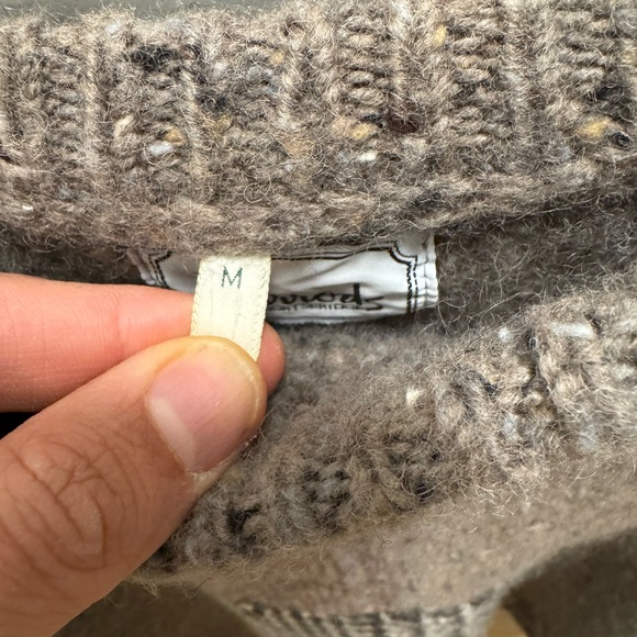 Harrods Brown Textured Crewneck Sweater - Picture 2 of 6